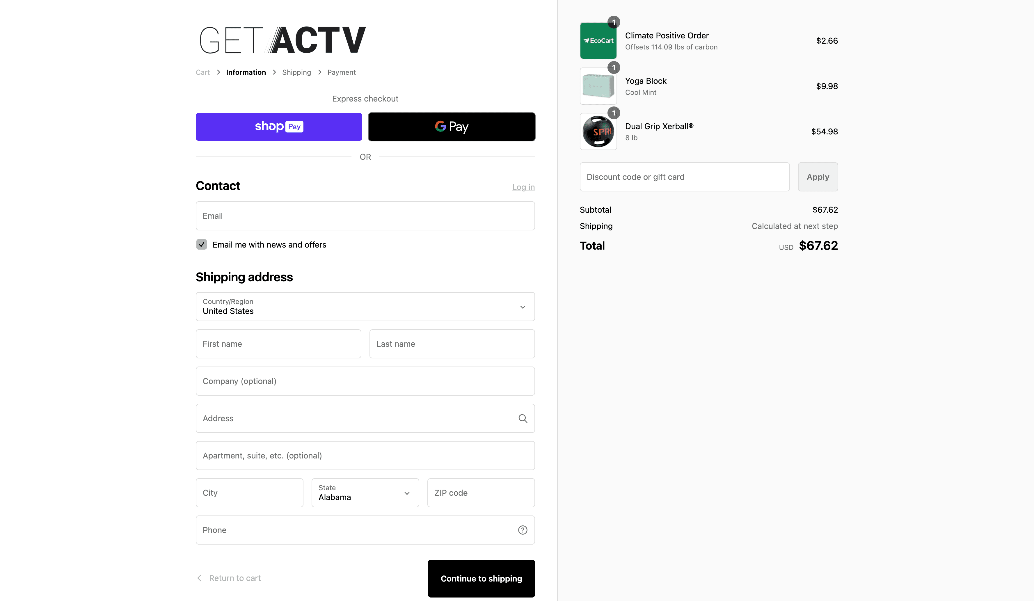How to apply GetACTV coupon code